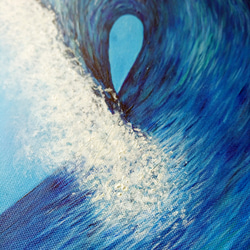 海洋繪畫《親吻海浪》ocean painting  "Kiss The Wave" 第3張的照片