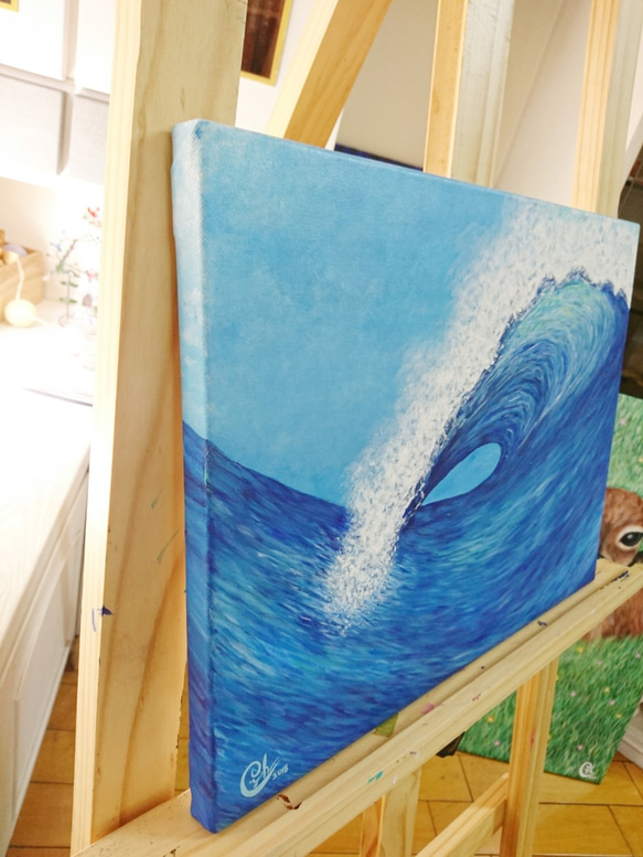 ｜Kiss The Wave｜Acrylic Painting 4枚目の画像