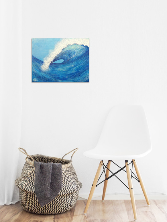 海洋繪畫《親吻海浪》ocean painting  "Kiss The Wave" 第7張的照片