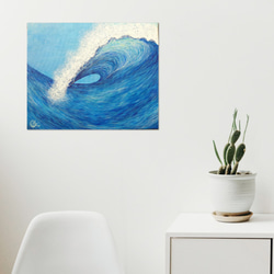 海洋繪畫《親吻海浪》ocean painting  "Kiss The Wave" 第2張的照片