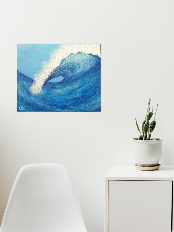 ｜Kiss The Wave｜Acrylic Painting 2枚目の画像