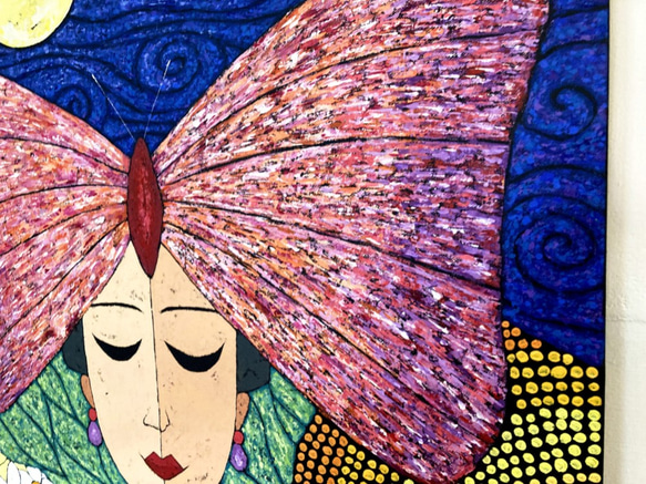 蝴蝶女孩繪畫《生命流動2》Butterfly Girl Painting "Flow Of Life 2" 第3張的照片