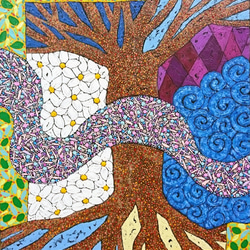 大自然繪畫《分享愛，生命大樹》painting" Share Your Love With Life Tree " 第1張的照片