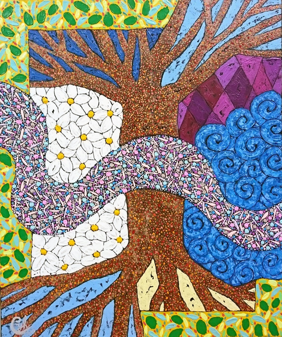 大自然繪畫《分享愛，生命大樹》painting" Share Your Love With Life Tree " 第1張的照片