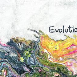 ｜Evolution 進化10｜ 壓克力顏料手繪提袋  Hand Drawn Bag 第6張的照片