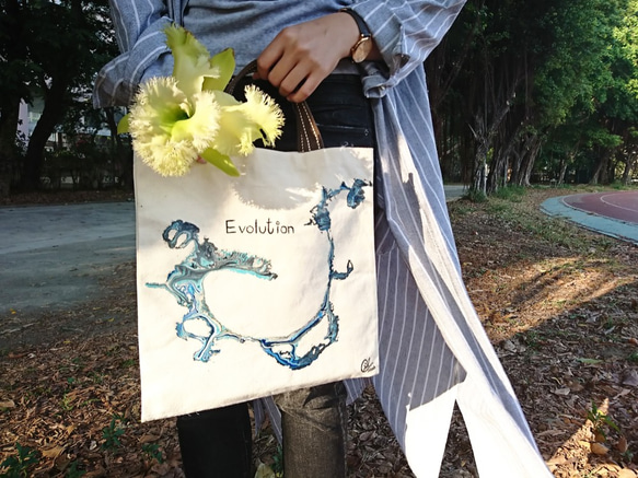 ｜ Evolution 12｜Hand Drawn Bag 2枚目の画像