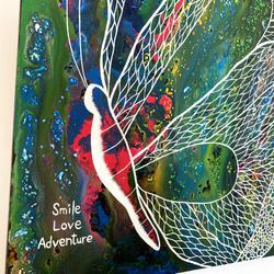 ｜Smile Love Adventure 2｜ Painting 60.5 x 80 cm Canvas 2枚目の画像