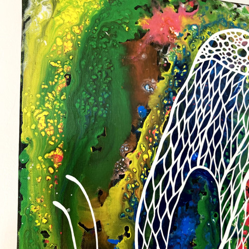 Smile Love Adventure 2｜ Butterfly Painting 60.5x80cm 絵画