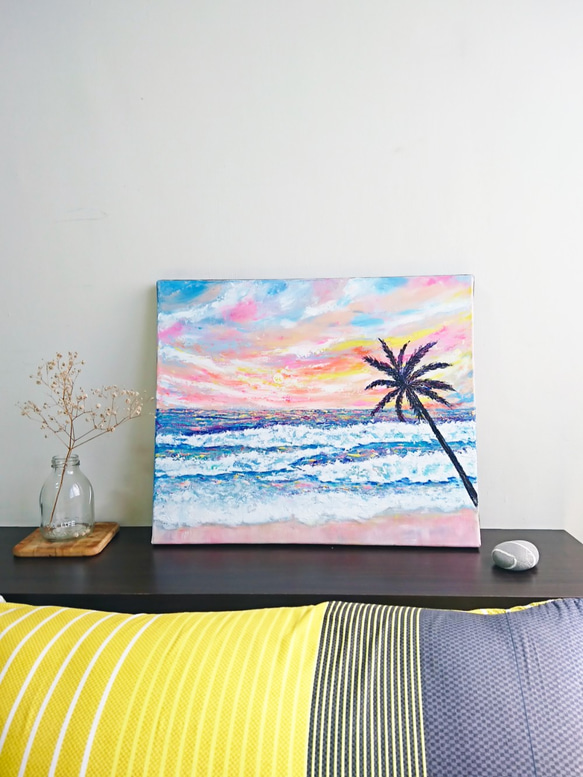 ｜Say Hi To My Ocean 3｜ Painting 45.5×38 cm Canvas 4枚目の画像