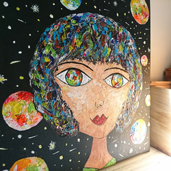 ｜Light Up Your Little Planet 7｜ Painting Canvas 3枚目の画像