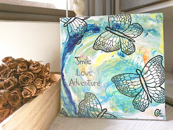 ｜My Little Smile Love Adventure 6｜ Painting 30x30 cm 6枚目の画像