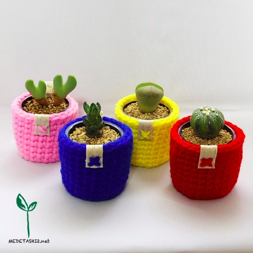 ニットガーデン/ピンク(鉢カバーのみ） 毛糸 MEDETASHI2 通販｜Creema  