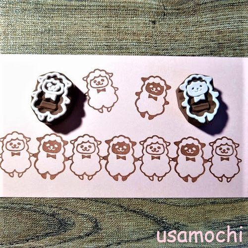 ひつじの消しゴムはんこセット はんこ・スタンプ うさもち 通販