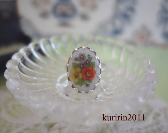 ☆Vintage☆Flower bouqet ring♪ 3枚目の画像