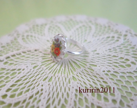 ☆Vintage☆Flower bouqet ring♪ 4枚目の画像