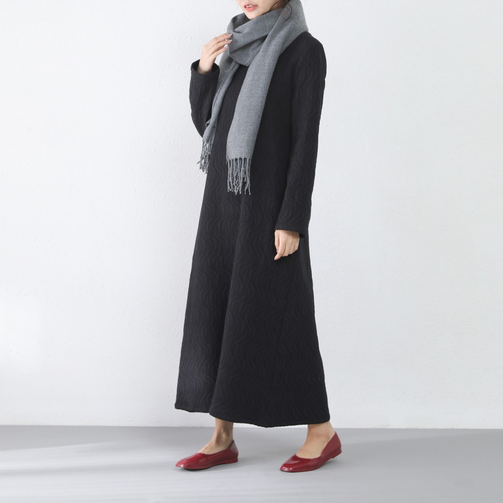 【即納】在庫sale コットン　Aライン　ロングワンピース ♪オーダーサイズ可