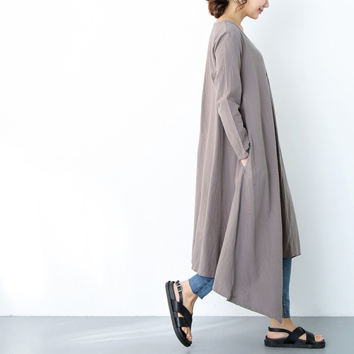 再販×197）26色展開 コットン ロングワンピース ♪オーダーサイズ可