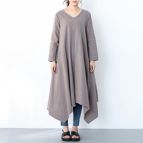 Ｈk様オーダーワンピース 再販×197）26色展開 コットン ロングワンピース ♪オーダーサイズ可