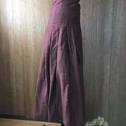 タック巻きスカート   ロング丈 2枚目の画像