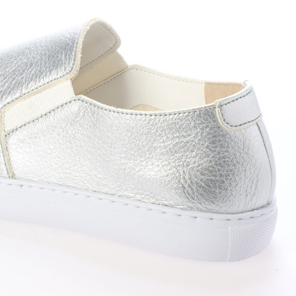[使用國產真皮] Slip-on silver Leather 2022 秋冬鞋 日本製造 國產材料 *定做* 第6張的照片
