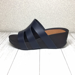 [免運費] 皮革坡跟涼鞋 海軍鞋 日本製造 國產材料 定做 第2張的照片