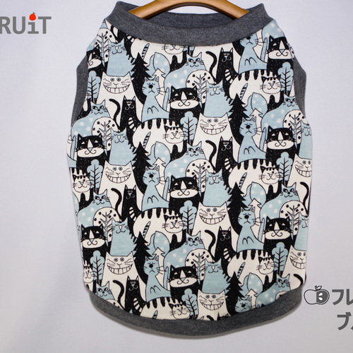 フレブル 用】ネコちゃん柄 Tシャツ（タンクトップ）フレンチ