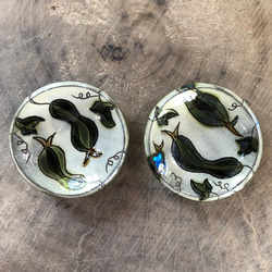 沖縄やちむん】貝絵の豆皿 2枚セット 薬味皿・豆皿 torabaaba 通販