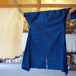【職人手染め生地で作り上げる羽織】rhombic 「ruri」 7枚目の画像