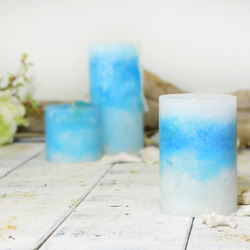 elm crown candles ﾞ summer select 水色 Mサイズ ﾞ 1枚目の画像