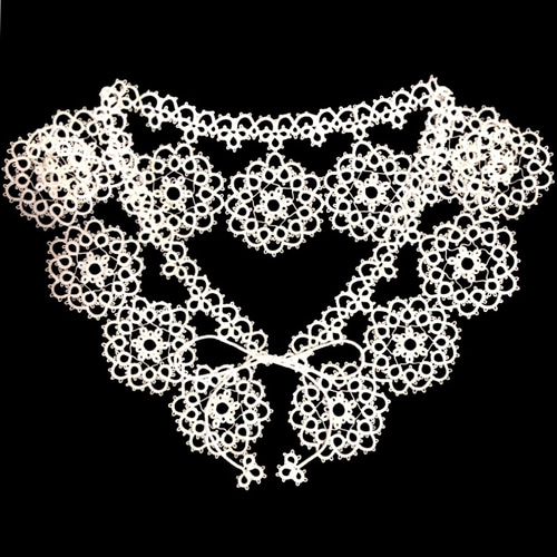 受注製作＊ タティングレースの付け襟【少女の夢】 その他ファッション