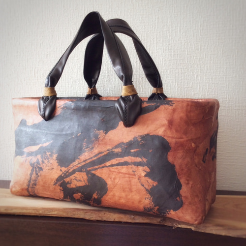 一閑張り籠バック 一閑張りバッグ | 水木屋馬場商店