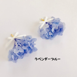 紫陽花とパールの2WAYピアス ～初夏の持ち物2019～ 4枚目の画像