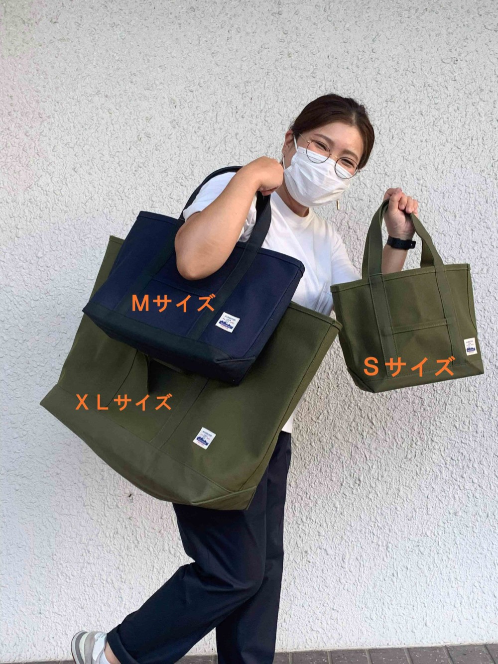 トートバッグ M　　帆布　送料無料　ALBERTON®　アーミーダック素材　ボート＆トートM　25oz極厚