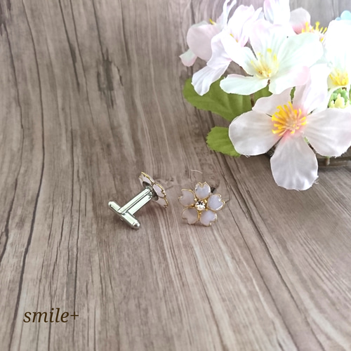 桜カフスボタン タイピン・カフス smile+ 通販 11454326｜Creema(クリーマ)