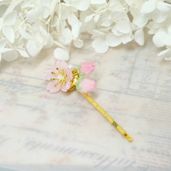 桜蕾ヘアピン♥自分だけの春を待つ -ピンク- 3枚目の画像