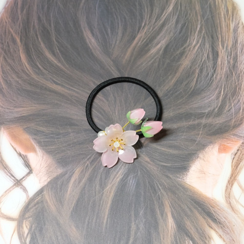 桜蕾ヘアゴム♥自分だけの春を待つ -ピンク- ヘアゴム 蝶蔵閣 通販