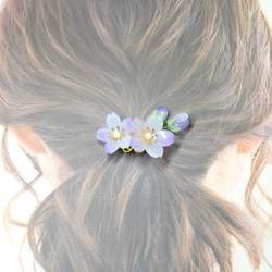 桜蕾ポニーフック♥自分だけの春を待つ -青紫色- 5枚目の画像