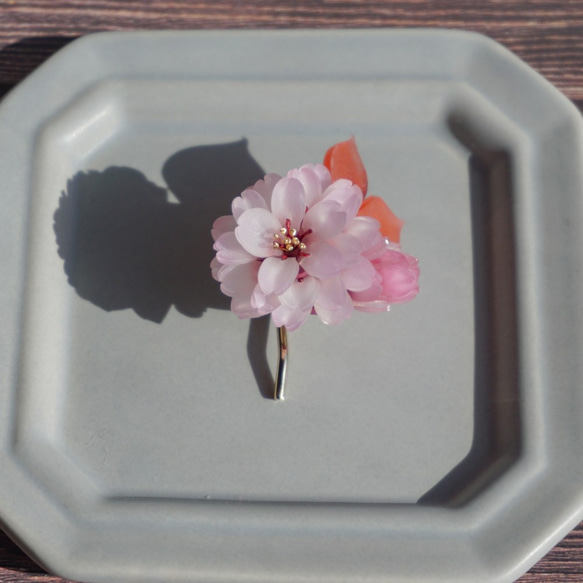 八重桜のポニーフック 1枚目の画像