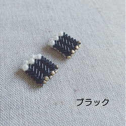 Item No.347（刺繡無環耳環/定做） 第4張的照片