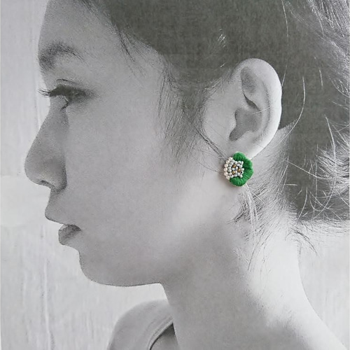 華やか刺繍を耳元に★25SS MACON&LESQUOY Nenuphars イヤリング 華やか刺繍を耳元に☆25SS MACON&LESQUOY Nenuphars イヤリング