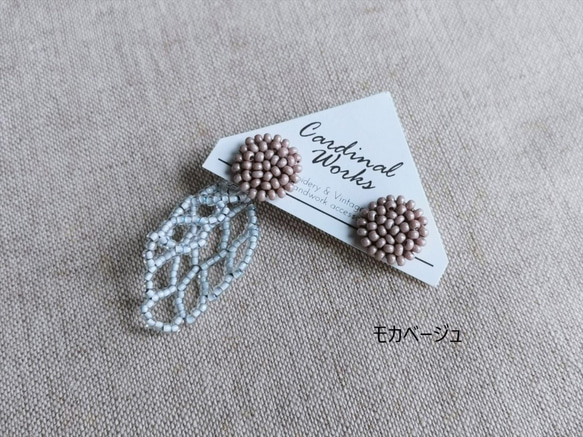 Item No.701（刺繡無環耳環/定做） 第10張的照片