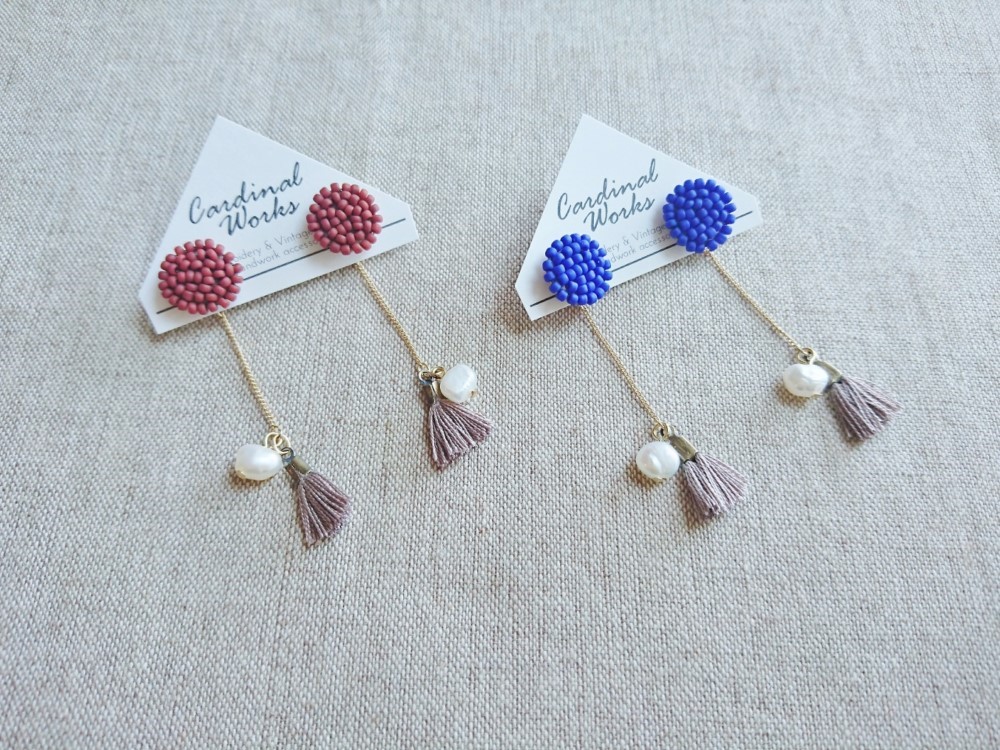 Item No.739（刺繍ピアス・イヤリング/受注制作）