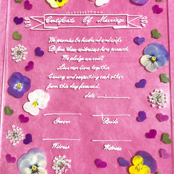 ♡押し花素材♡カラフルなお花セット♡結婚証明書にぴったりです♡ 1枚目の画像