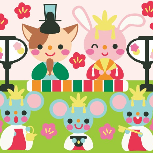 3月 壁面飾り ひなまつり 動物 お雛様 三人官女 保育 壁面 雑貨