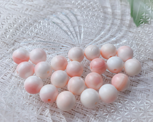194   限定1   クイーンコンクシェルの蝶々　薔薇　ラリマー 0_510e56e52782a1dde54ebb1f18ce