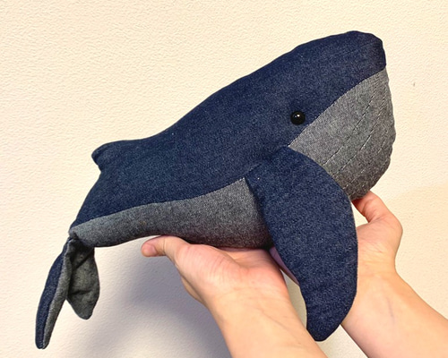 アテッサ新作モデル クジラさんぬいぐるみ ぬいぐるみ mugi 通販 7664727｜Creema ぬいぐるみ