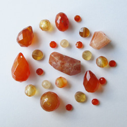 天然石 カラーアソートパック オレンジ系 セットB （ai-0356） 天然石