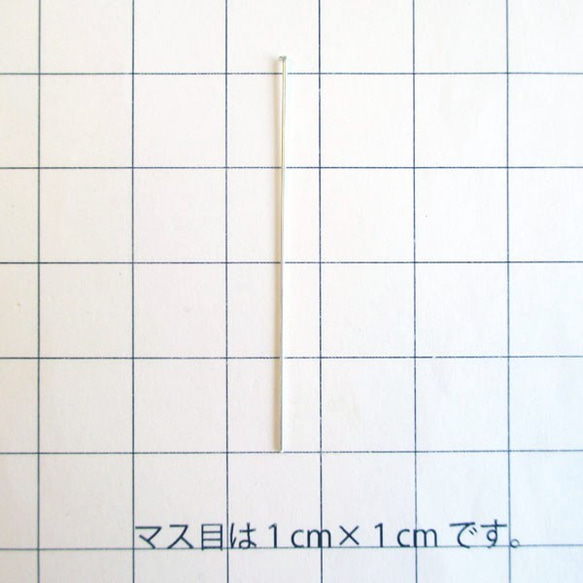 シルバー925(スターリングシルバー)　Tピン 長さ40mm 10本（ai-0487） 3枚目の画像