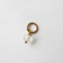 14KGF [天然石 誕生石チャーム] 4月 水晶（ai-0165） 天然石