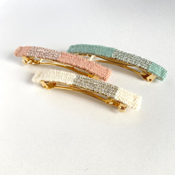 ♡♡春らしいハンドメイドバレッタ♡♡ バレッタ bees🍯🐝みき 通販